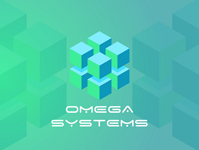 OMEGA SYSTEMS branding design icon illustration logo vector