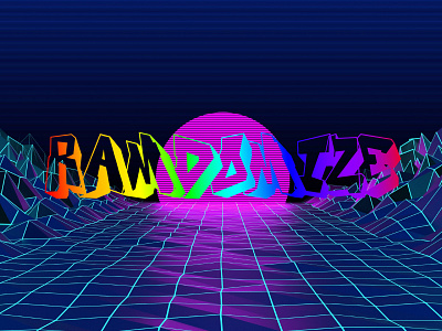 RANDOMIZE branding design illustration logo typography vector