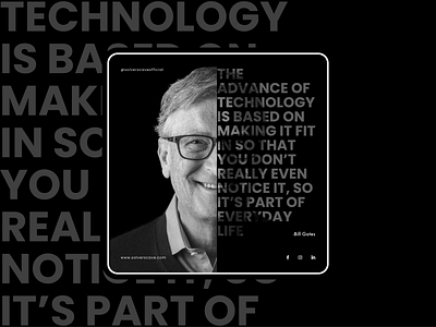 Bill Gates Quote Post branding design graphic design icon illustration logo typography ui ux vector