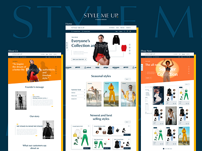 STYLE ME UP PAGES branding design graphic design icon logo typography ui ux