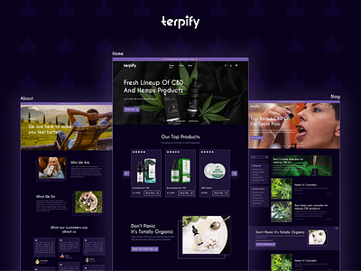 CBD Oil Website branding design graphic design icon logo typography ui ux