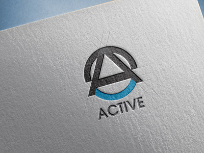 Letter a  logo name active