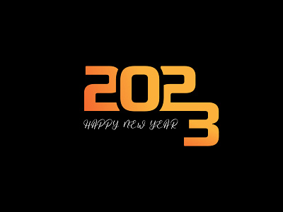 Happy New Year 2023 2023 animatio app brand branding creative logo design graphic design happy new year icon illustration logo logo design logos new year vector