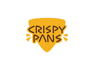Crispy Pans arabic crispy crunchy food fries kuwait logo pans restaurant sambosa samosa yellow