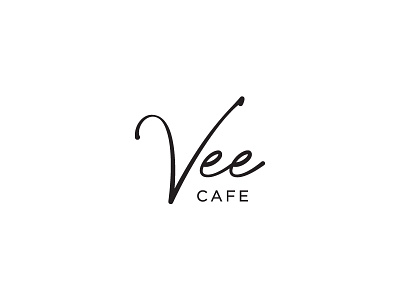 Vee Cafe cafe calligraphy coffee food handwriting logo logotype restaurant vee
