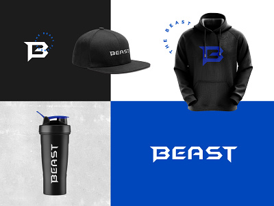 The Beast Fitness athletic beast crossfit fitness gym logo logotype sport training workout