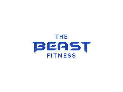 The Beast Fitness athletic beast crossfit fitness gym health club logo logotype sport training workout