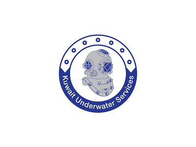 Kuwait Services diver diving kuwait logo services underwater