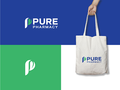 Pure Pharmacy leaf logo pharma pharmacy pure