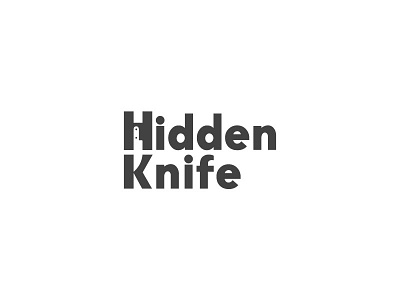 Hidden Knife hidden logo negative space