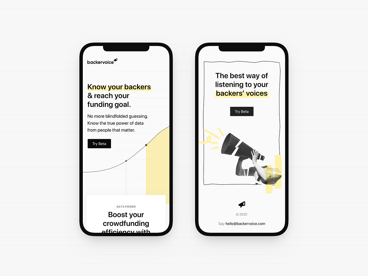 Backervoice Mobile 📣 by Ana Moreno for Significa on Dribbble