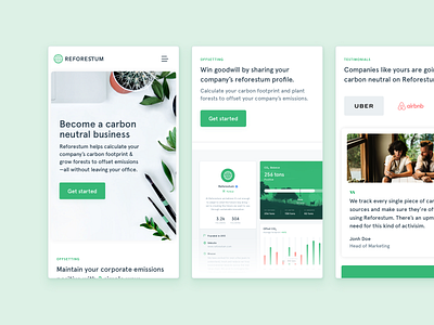 🌳Reforestum's B2B — Mobile