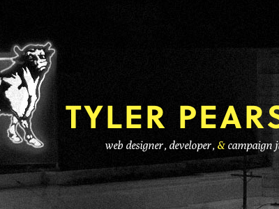 Header black and white css durham html image poly soleil typography yellow