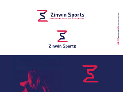 ZS - Zinwin Sports | Logo Design adobe illustrator boxing branding design flat graphic design gym icon logo logo design minimal running s sports sz wear z zs