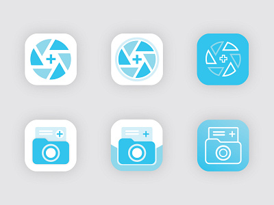 Variations of icon design for medical MedixScan apps branding corporate identity design graphic design icon logo