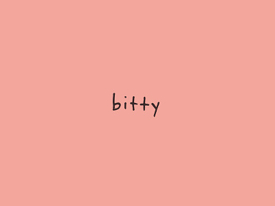 Bitty Logo logo tiny wordmark