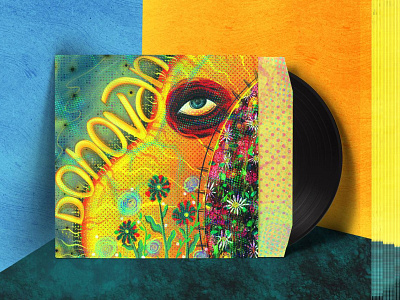Donovan lp record design 2d art album cover branding cover art donovan graphic design hippie illustration music art packaging design psychadhadelic art rock ui