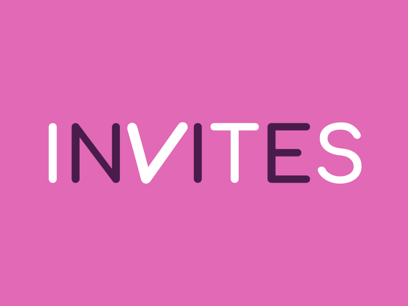 2x Dribbble Invites aftereffects invite invitation