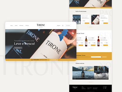 TIRONE wine website adobe xd ecommerce ui ux website wine