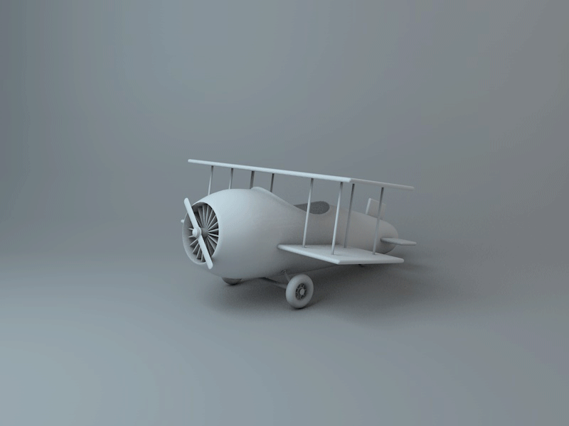 Small aircraft c4d ui