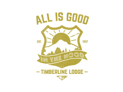 Good Hood graphic logo minimal oregon vintage