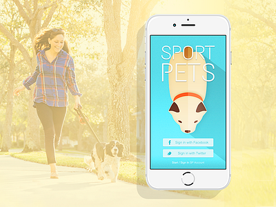 SPORT PETS dog ios login pet sport ui