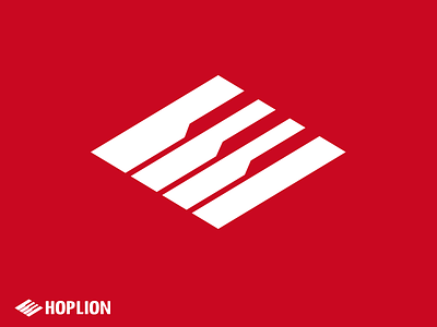 Hoplion feather icon identity logo mark symbol