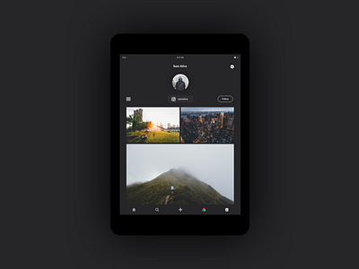 Looksee iPad - Profile black grid instagram ipad ipad air ipad pro photography photos