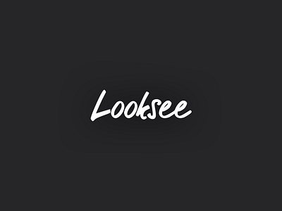 Looksee Logo black cursive logo logo design type typography