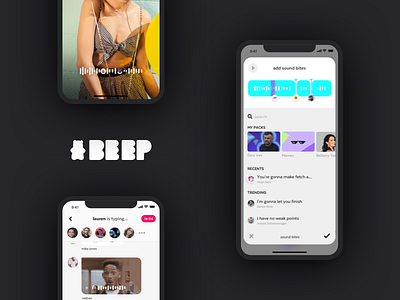 Beep - Friends Messenger app iphone x voice message