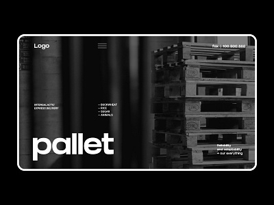 Pallet logistics company | Web design branding design graphic design minimal ui ux дизайн