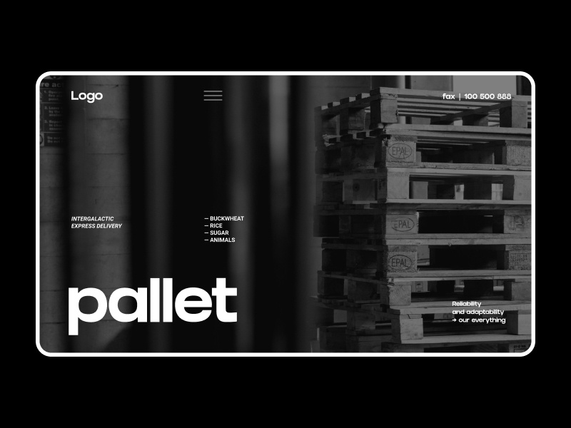 Pallet logistics company  design by GFR on Dribbble