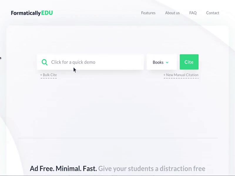 Formatically EDU Animation animation code edteach education green javascript lato nasa shadows webflow