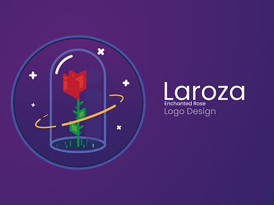 Laroza (enchanted rose) app branding design graphic design illustration logo logo design ui ux vector