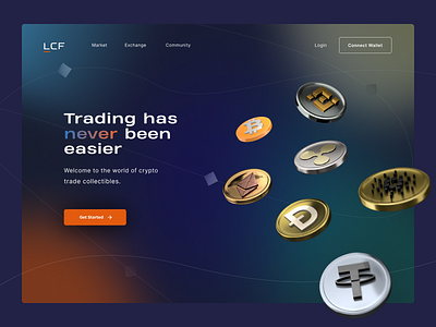 Website design for trading NFT's Online