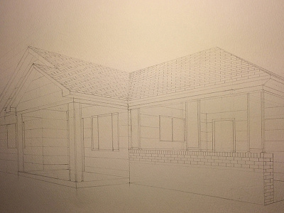 House 4 architecture illustration