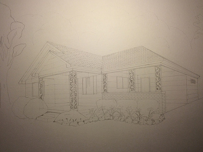House 5 architecture illustration