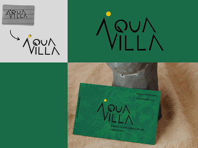 Aqua villa logo design app branding design icon illustration logo typography ui ux vector