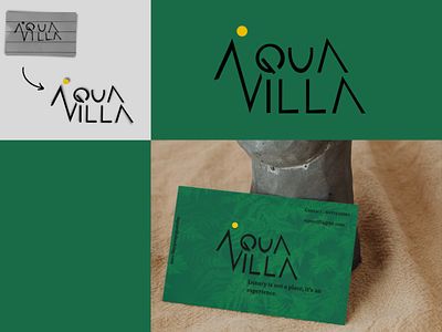 Aqua villa logo design