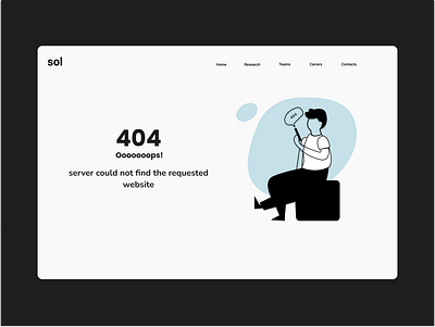 404 Error Page app branding design icon illustration logo typography ui ux vector