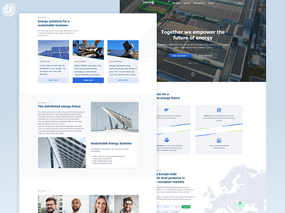 Landing Page for Nexte branding company page design landing page solar systems ui web web design