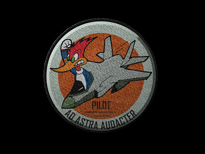 ASTRA AUDACTER airforce disney illustration logo mockup pilot