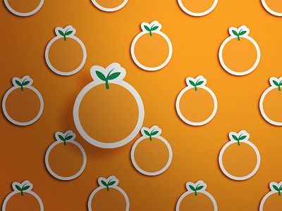 ORANGE STICKER | MOCKUPS 3d adobe illustartor adobe photoshop animation app arts branding design graphic design illustration logo mockup orange sticker
