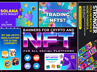 NFT and Crypto Banners for all Platforms
