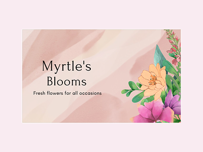 Florist Business Card branding business card card design design flowers graphic design illustration plants