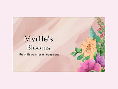 Florist Business Card branding business card card design design flowers graphic design illustration plants