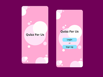 Quizz For Us app app design branding design fun graphic design illustration questions quizz ui ui design