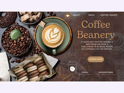 Coffee Beanery🤎 branding coffee design graphic design illustration poster ui ux