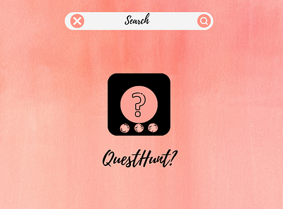 QuestHunt? app branding design graphic design illustration logo search typography ui ux vector web