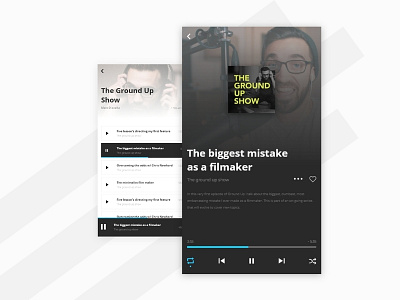 Podcast app graphic improvement ios mobile mobileapp modern podcast portfolio simple ui uidesign ux